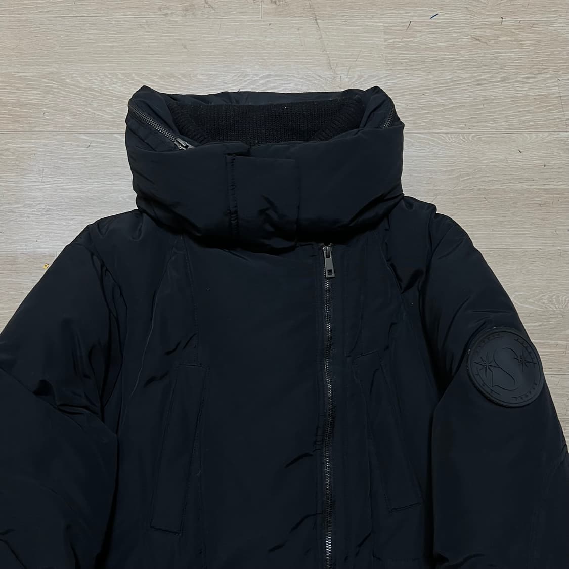 스튜디오 보니 여성 프리미엄 하이넥 덕다운 롱패딩 점퍼 [블랙] M/95 상품이미지2