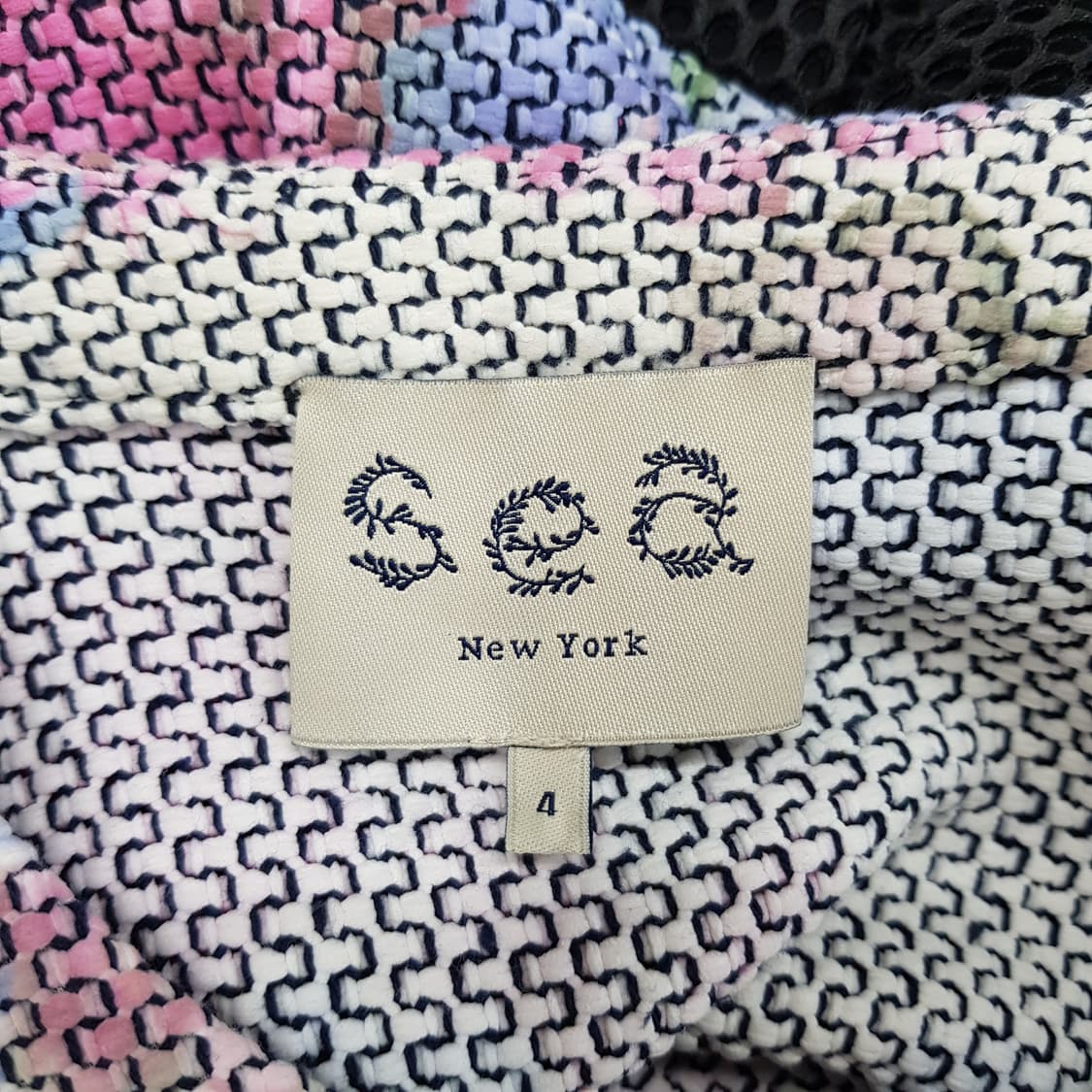 SEA New York 플라워 메쉬 배색 플레어 원피스 4사이즈 상품이미지5