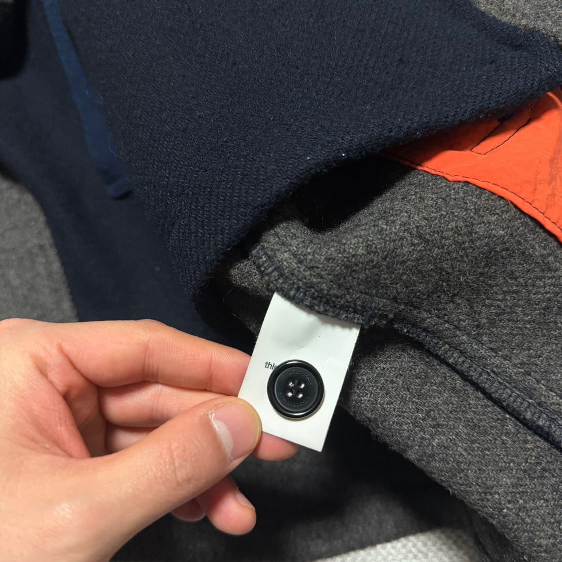 디스이즈네버댓 배색 울 카라 자켓 상품이미지5