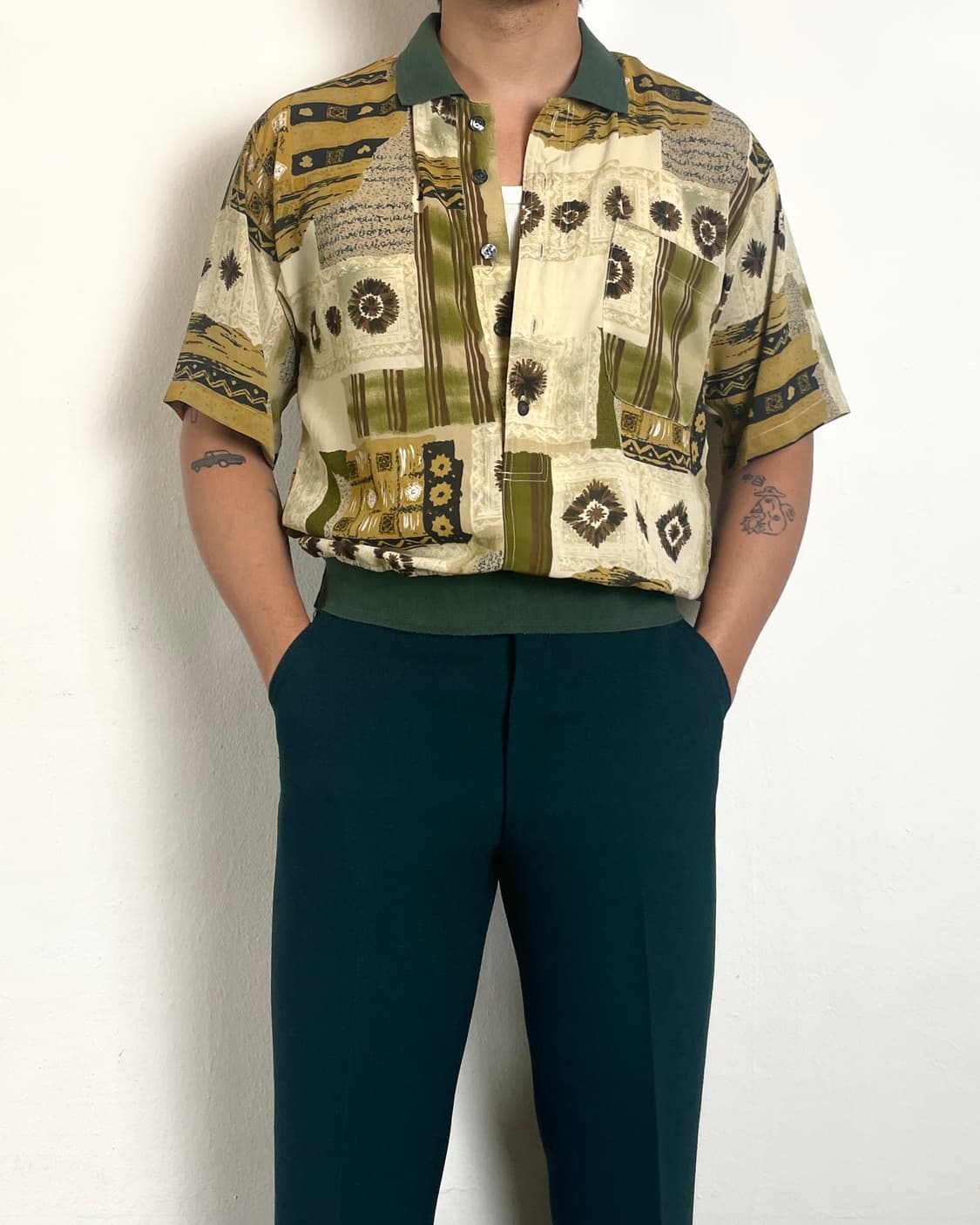 90s poly pattern summer knit 상품이미지6