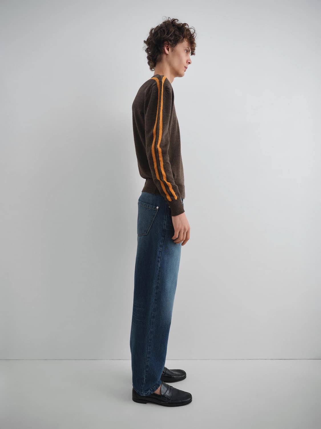 (L) 기마구아스 Sports jumper 니트 브라운 상품이미지2