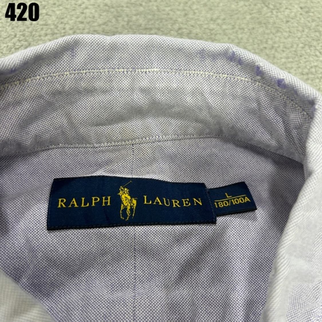 폴로 랄프로렌 연보라색 남방  상품이미지2