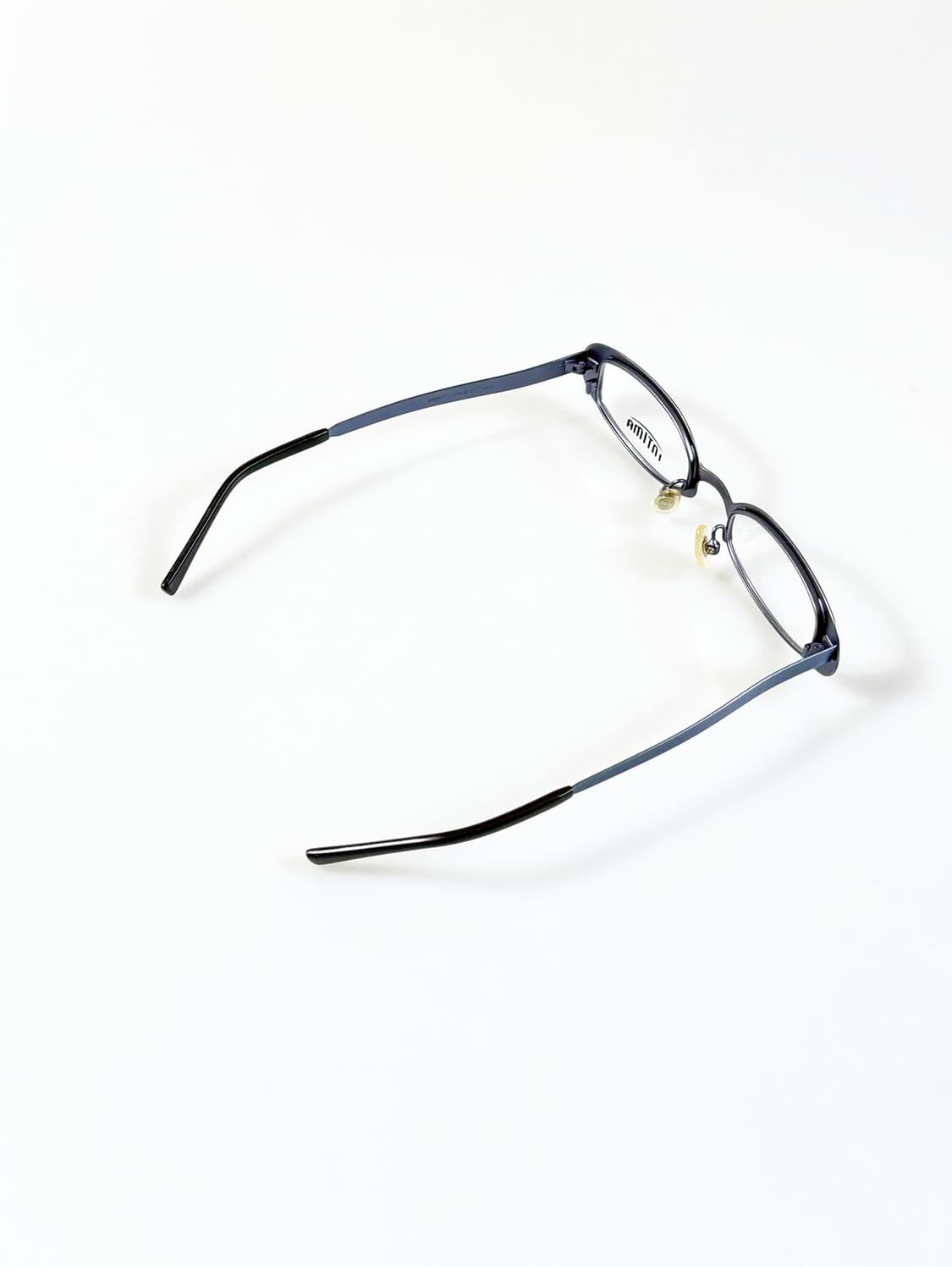 INTIMA 블루 메탈릭 스퀘어 빈티지 안경 상품이미지4