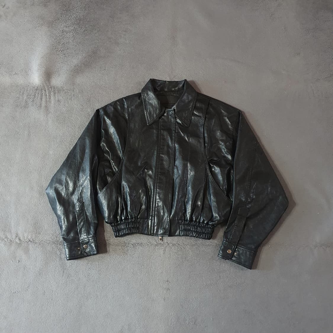 트리밍버드 레더 블루종 자켓 상품이미지3