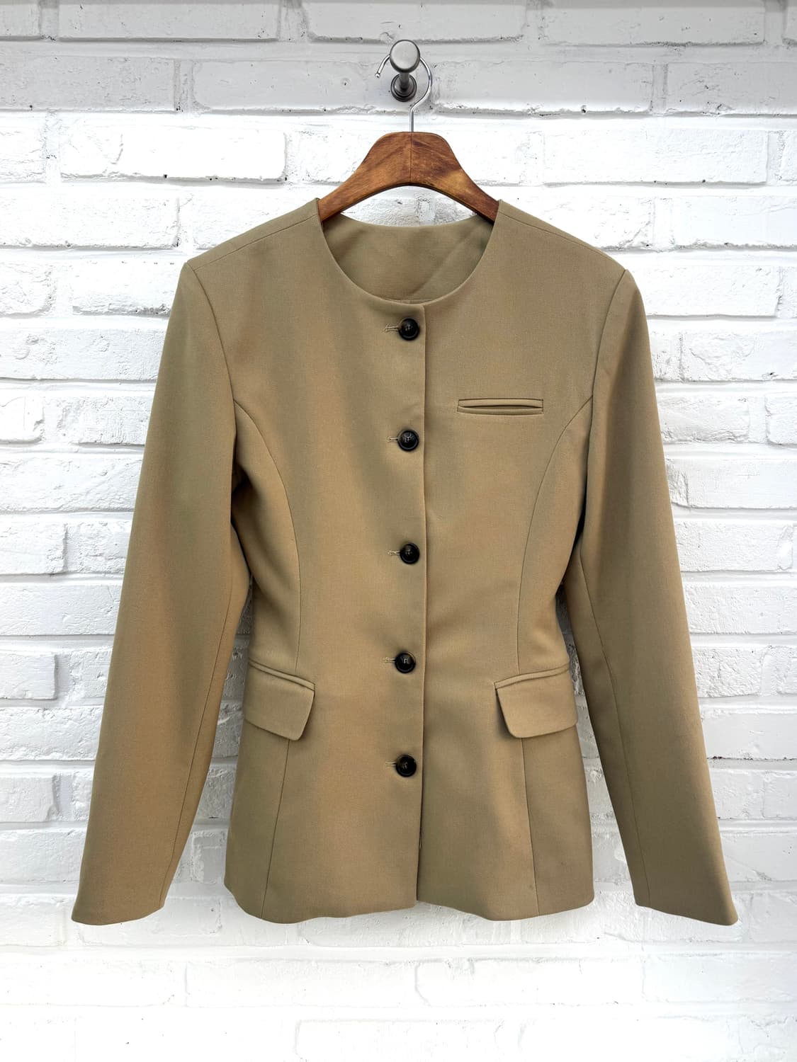 메리온 베이지 코넬 라운드 릴렉스드 자켓 상품이미지3