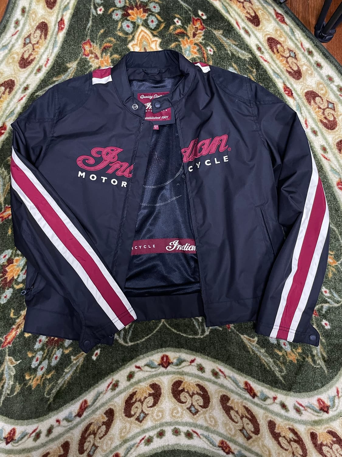 (m)인디언 모터사이클 블랙 바람막이 자켓 상품이미지1