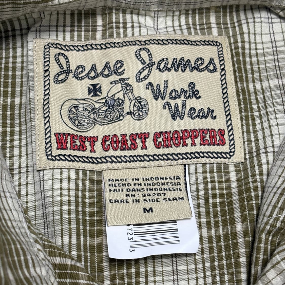 웨스트 코스트 차퍼스 웨스턴 체크 셔츠 골드 상품이미지4