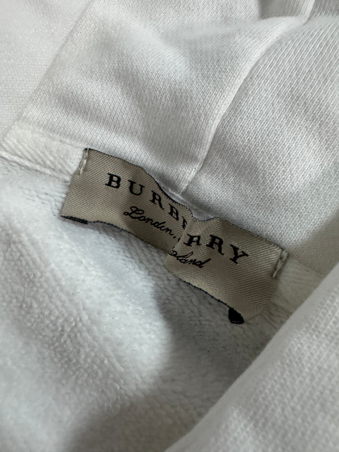 버버리 곰돌이 리메이크 커스텀 화이트 후드티 상품이미지3