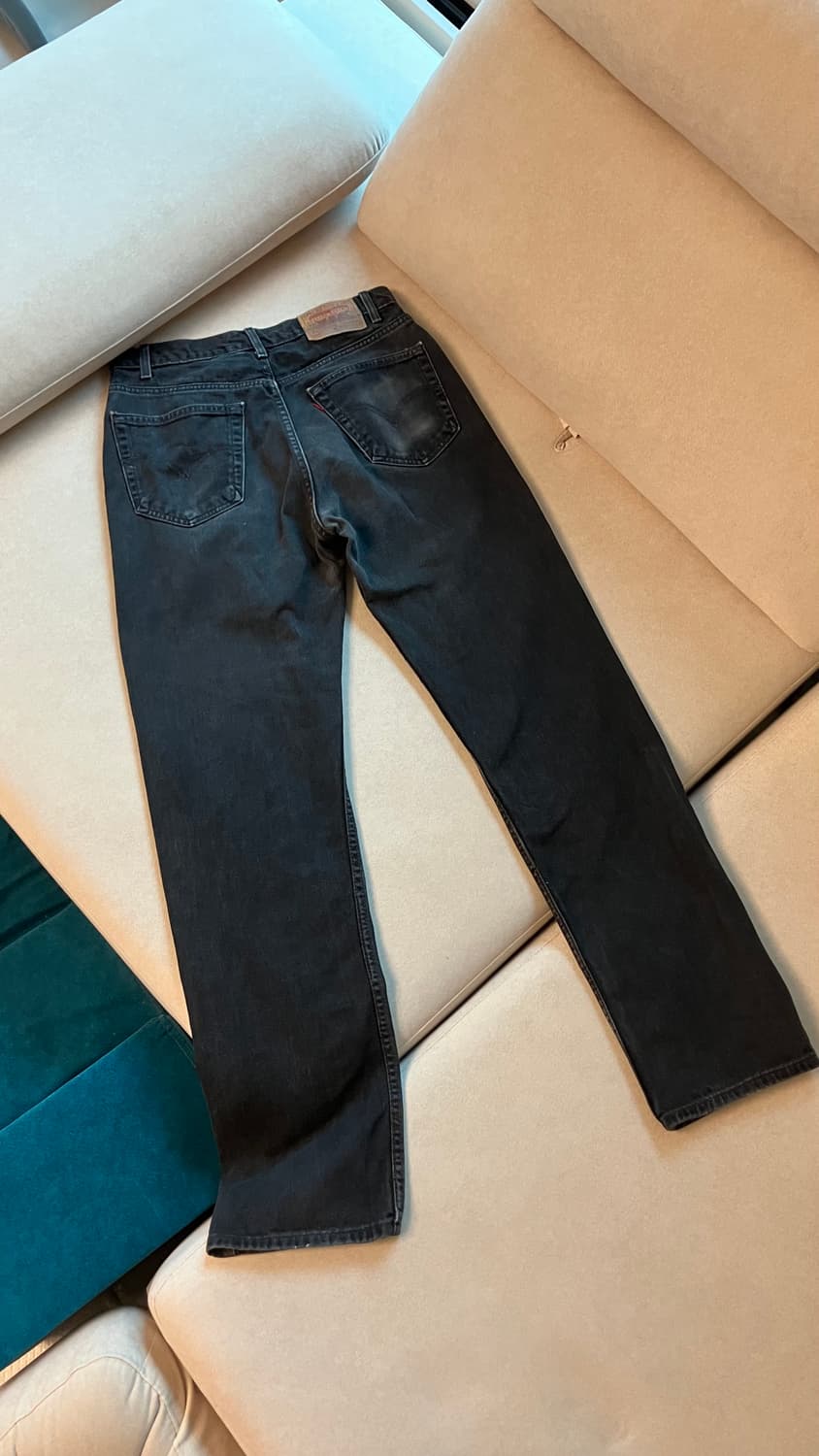 00s Levi’s 505 blank tab black jeans 상품이미지2