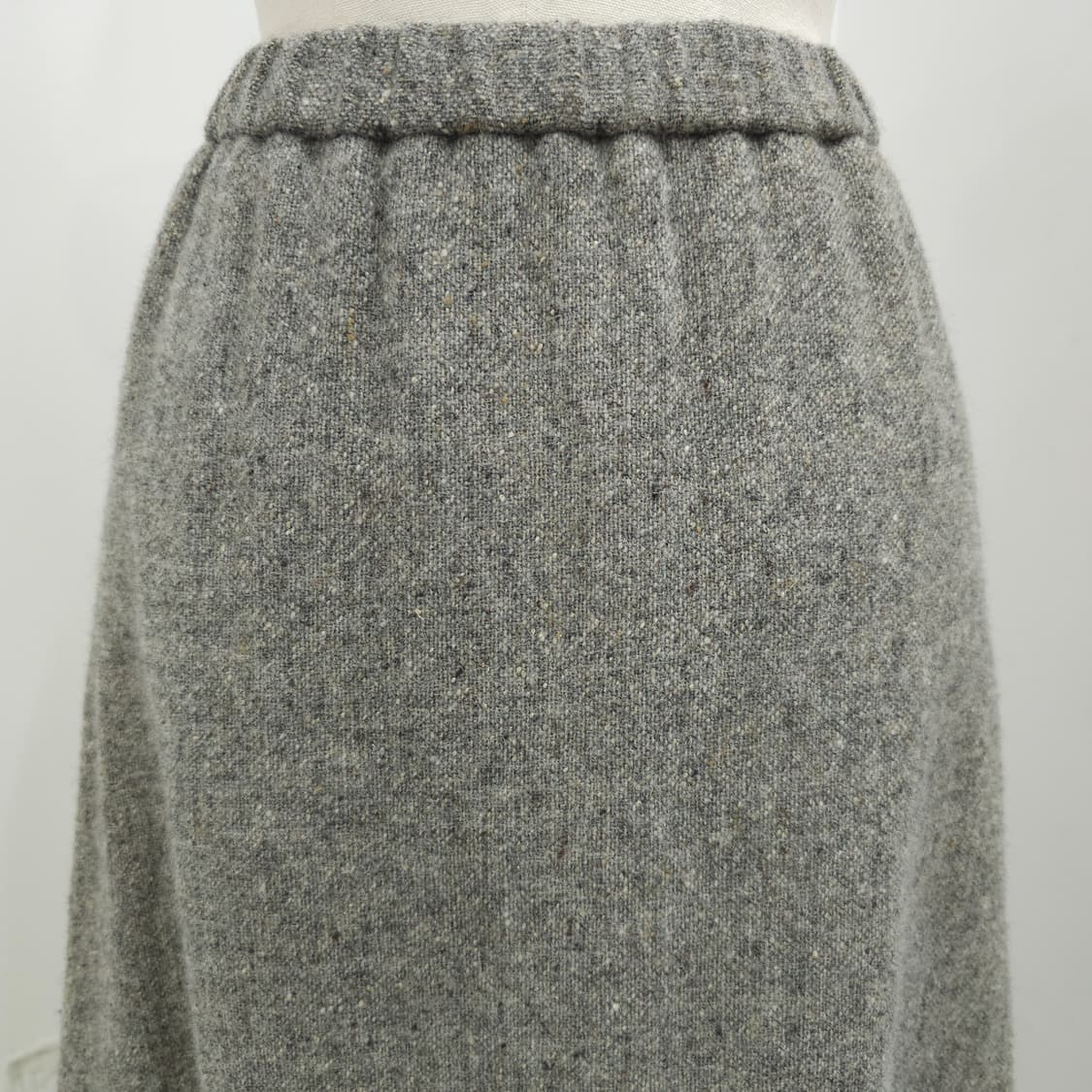 TRANS WORK 울 실크 그레이 랩스커트 상품이미지9