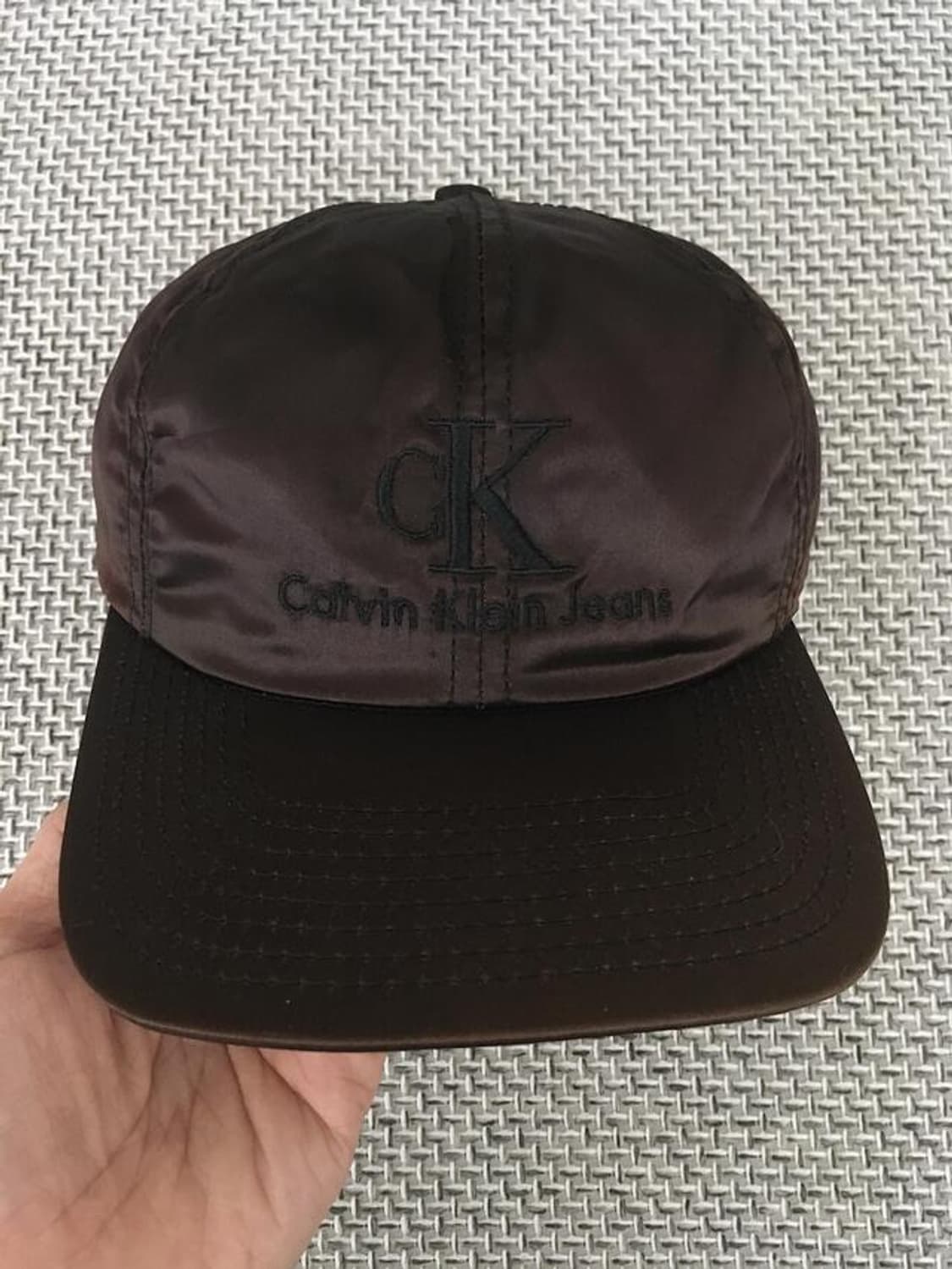 90s USA made Glossy brown ballcaps 상품이미지3