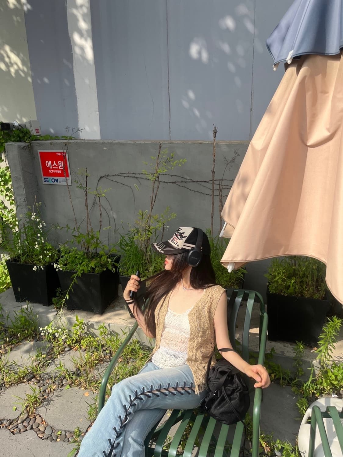 데님 아일렛 디테일 부츠컷 팬츠 상품이미지4