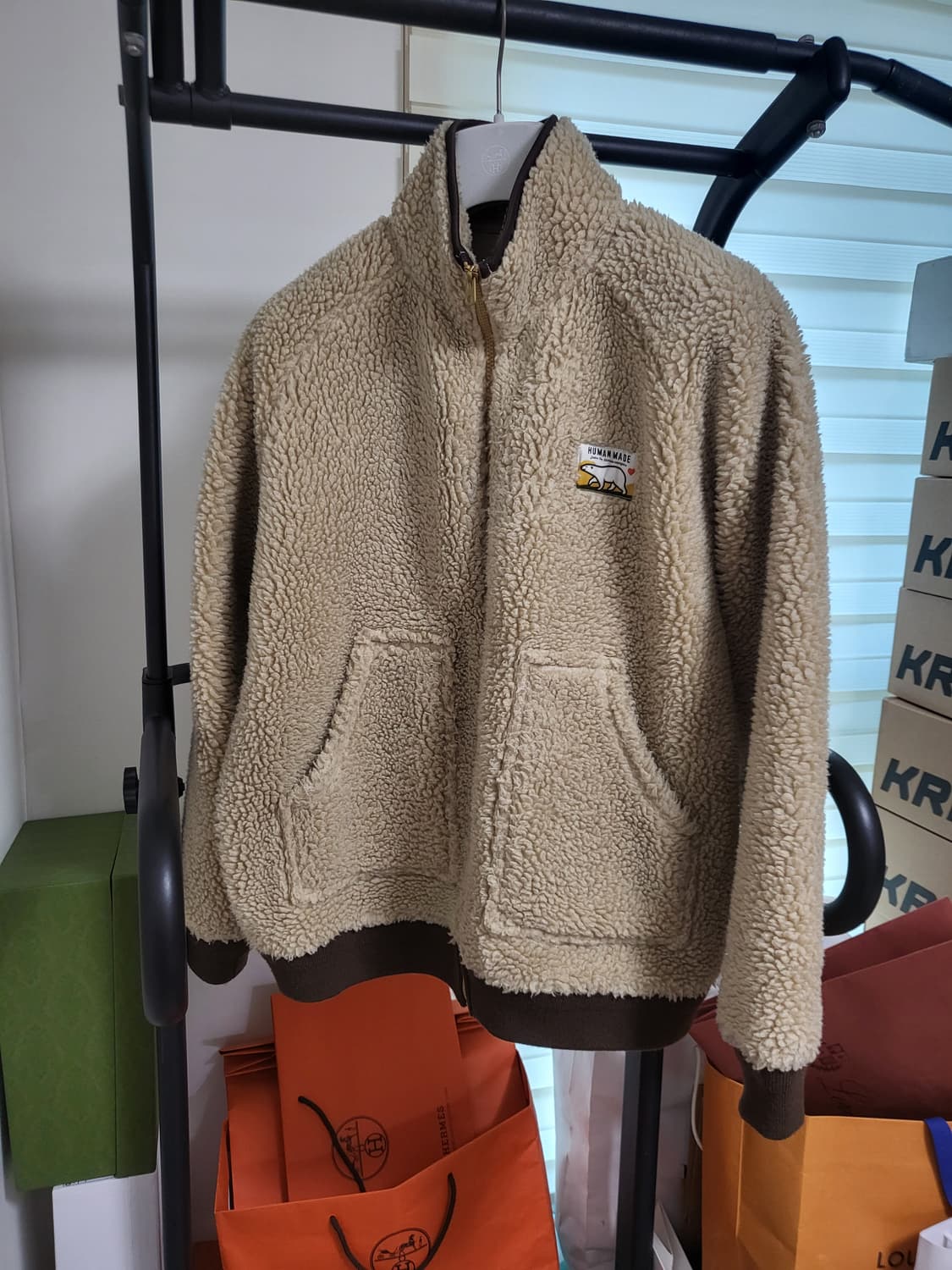 24SS 휴먼메이드 보아 플리스 자켓 XL 상품이미지1