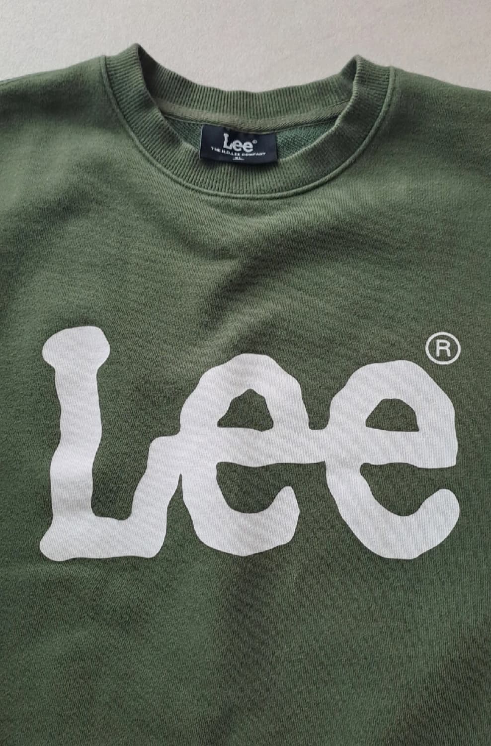 Lee 카키 맨투맨 XL 상품이미지2