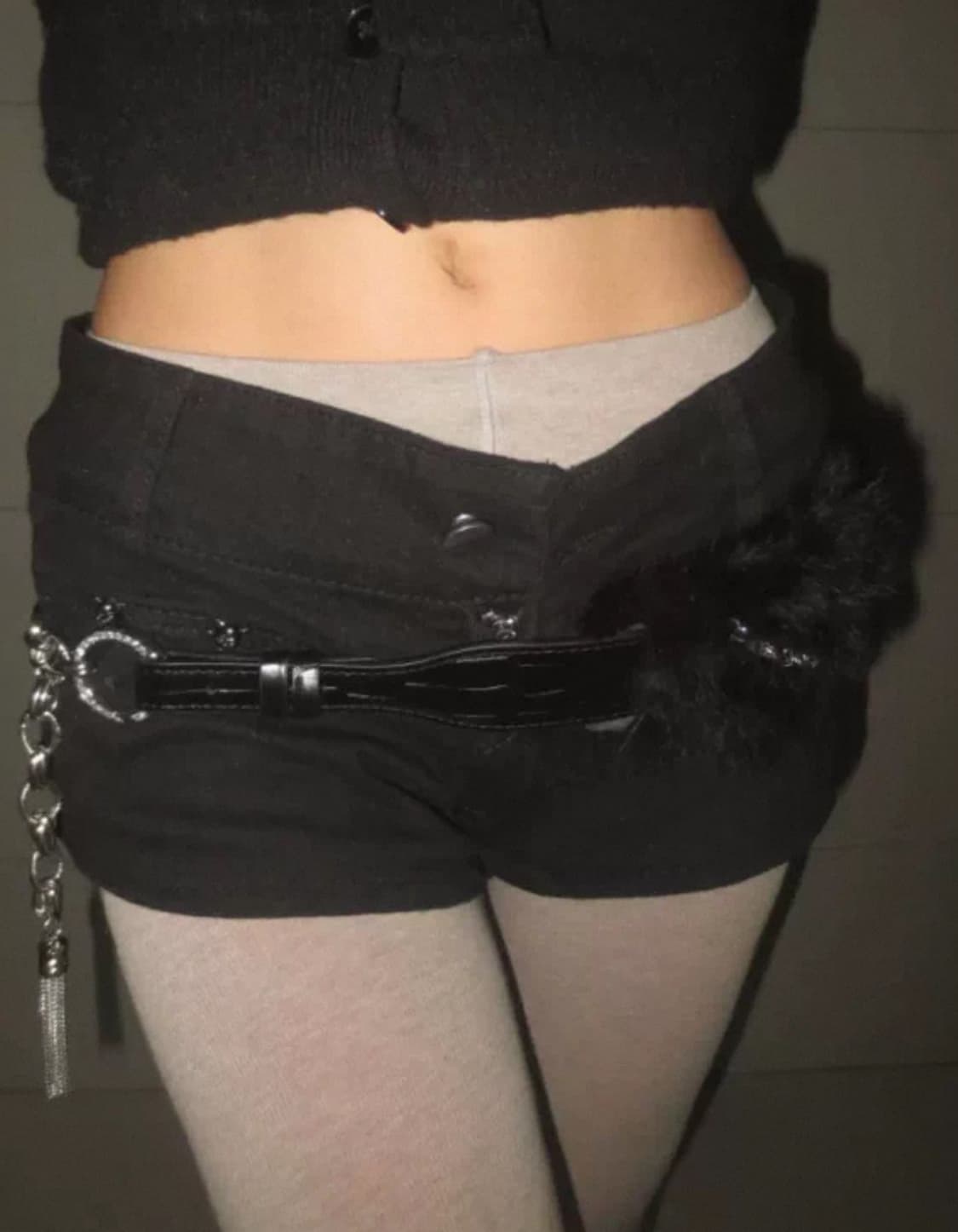 블랙 퍼벨트 fur belt 상품이미지1