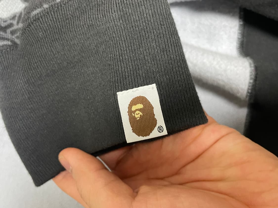 베이프 재패니즈 타투 카모 샤크 Fz 후드집업 블랙 상품이미지9