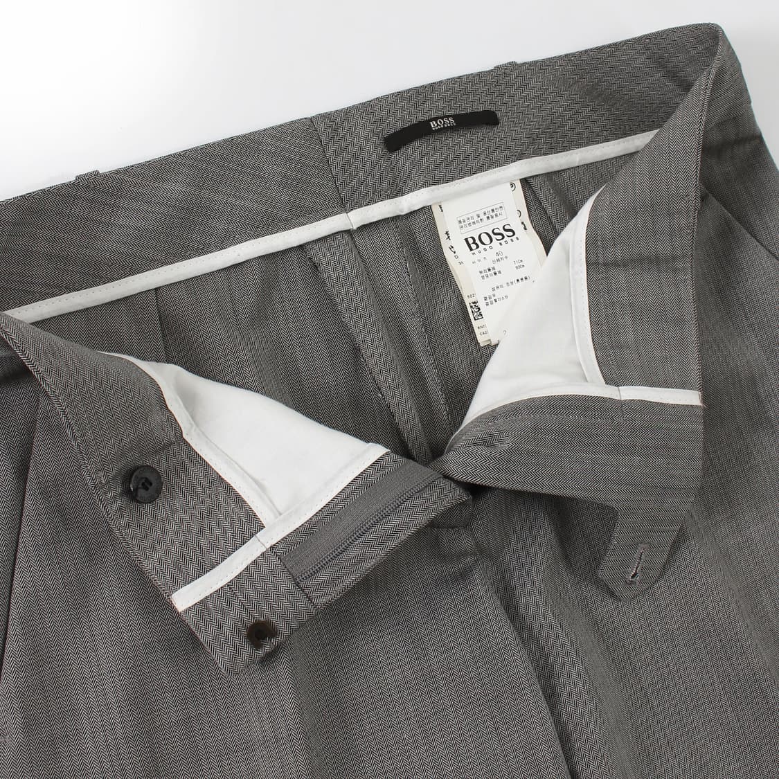 휴고보스 Boss 빈티지 그레이 자켓 팬츠 정장 셋업 세트 상품이미지9