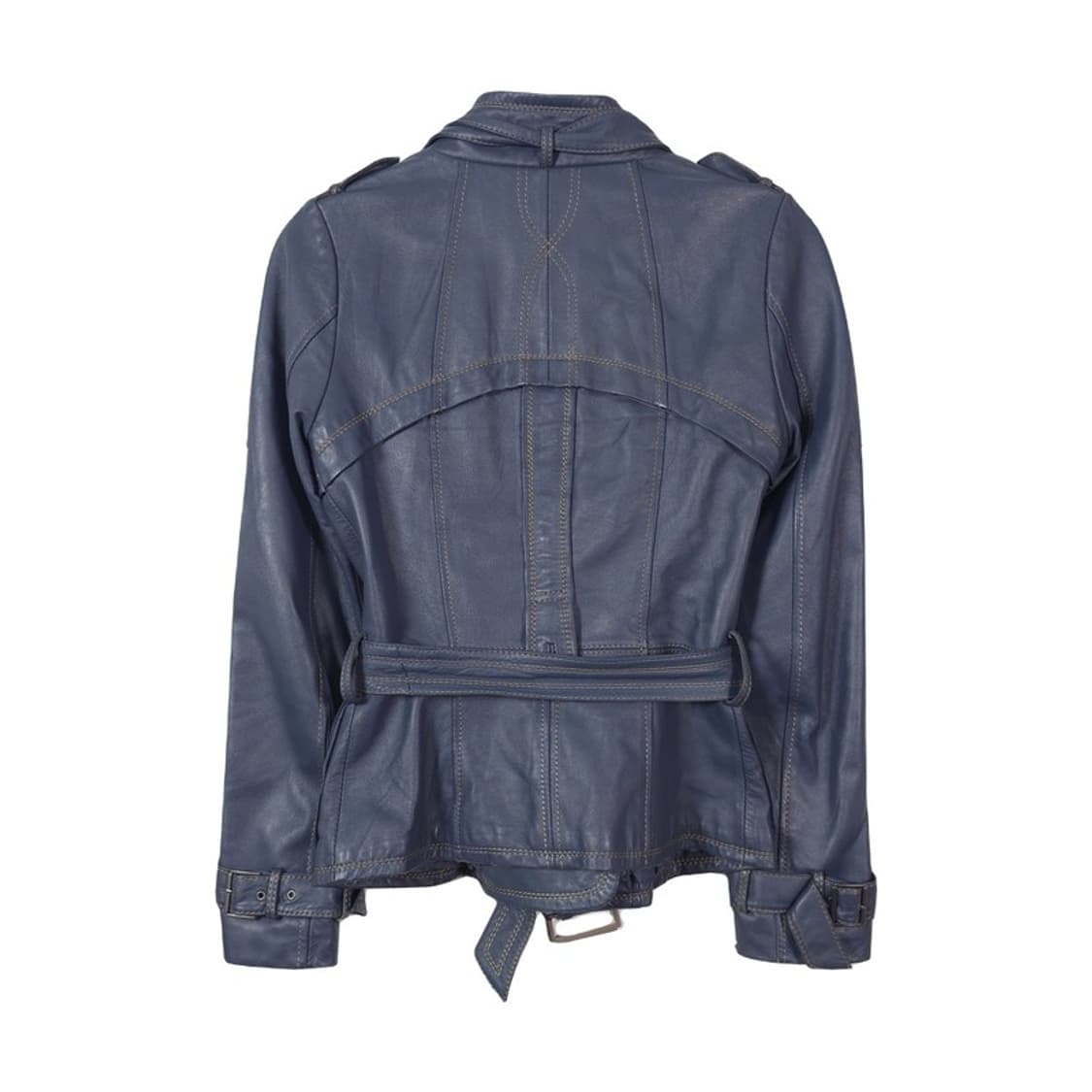 씨씨클럽 리얼 양가죽 금장 버튼 벨티드 트렌치 자켓 상품이미지2