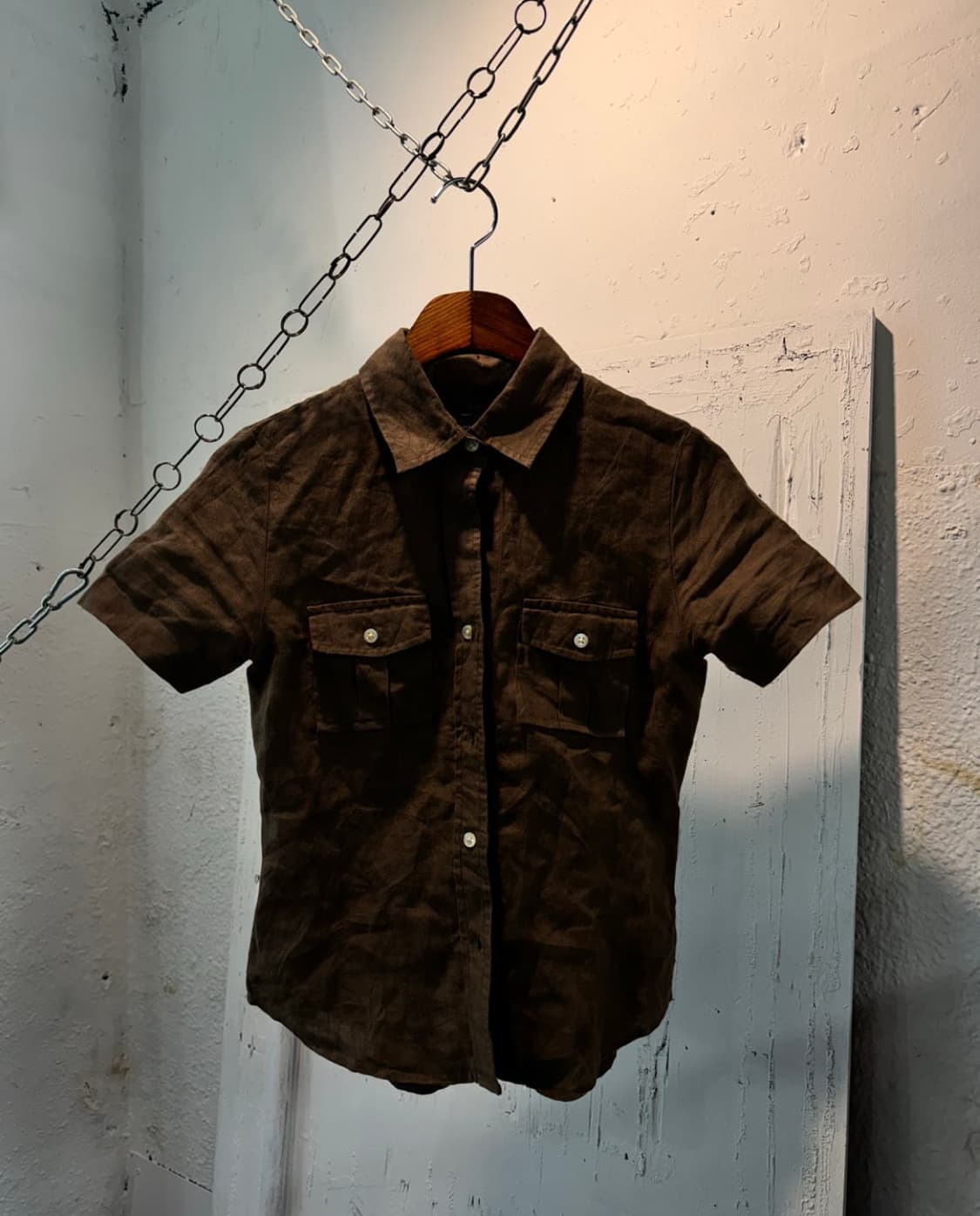 스윙잉서울 쿨키즈 브라운 오리엔탈 긱시크 코디 세트 빈티지 부츠컷 그런지 상품이미지4