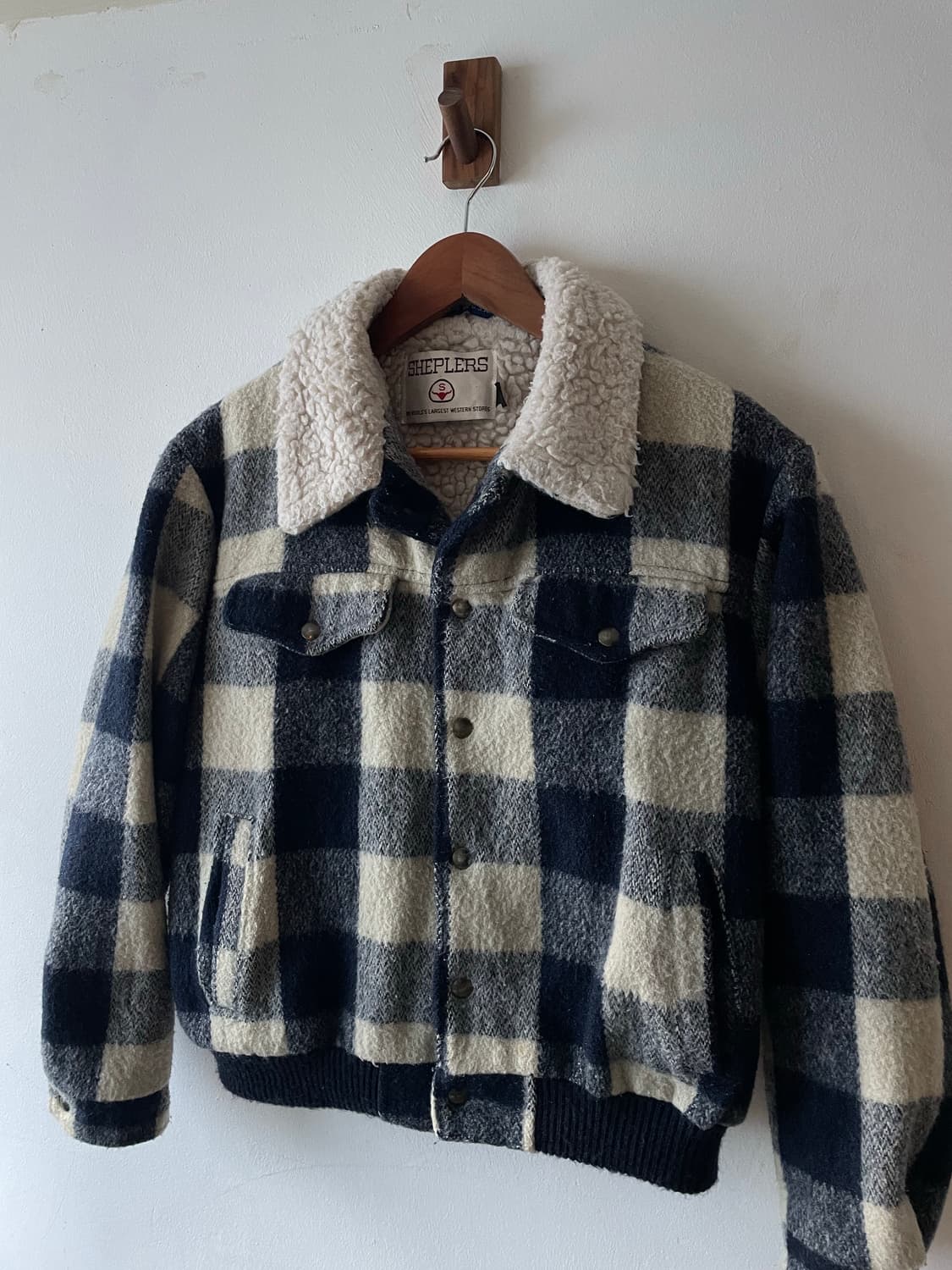 80's USA Vintage Sheplers Wool Sherpa 상품이미지4