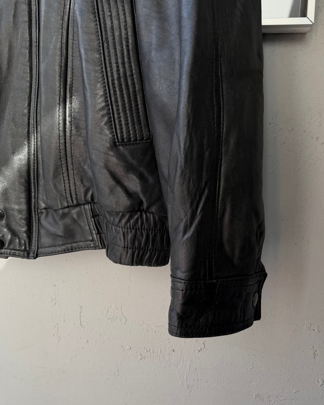 NEW MOVES lambskin bomber jacket 상품이미지4