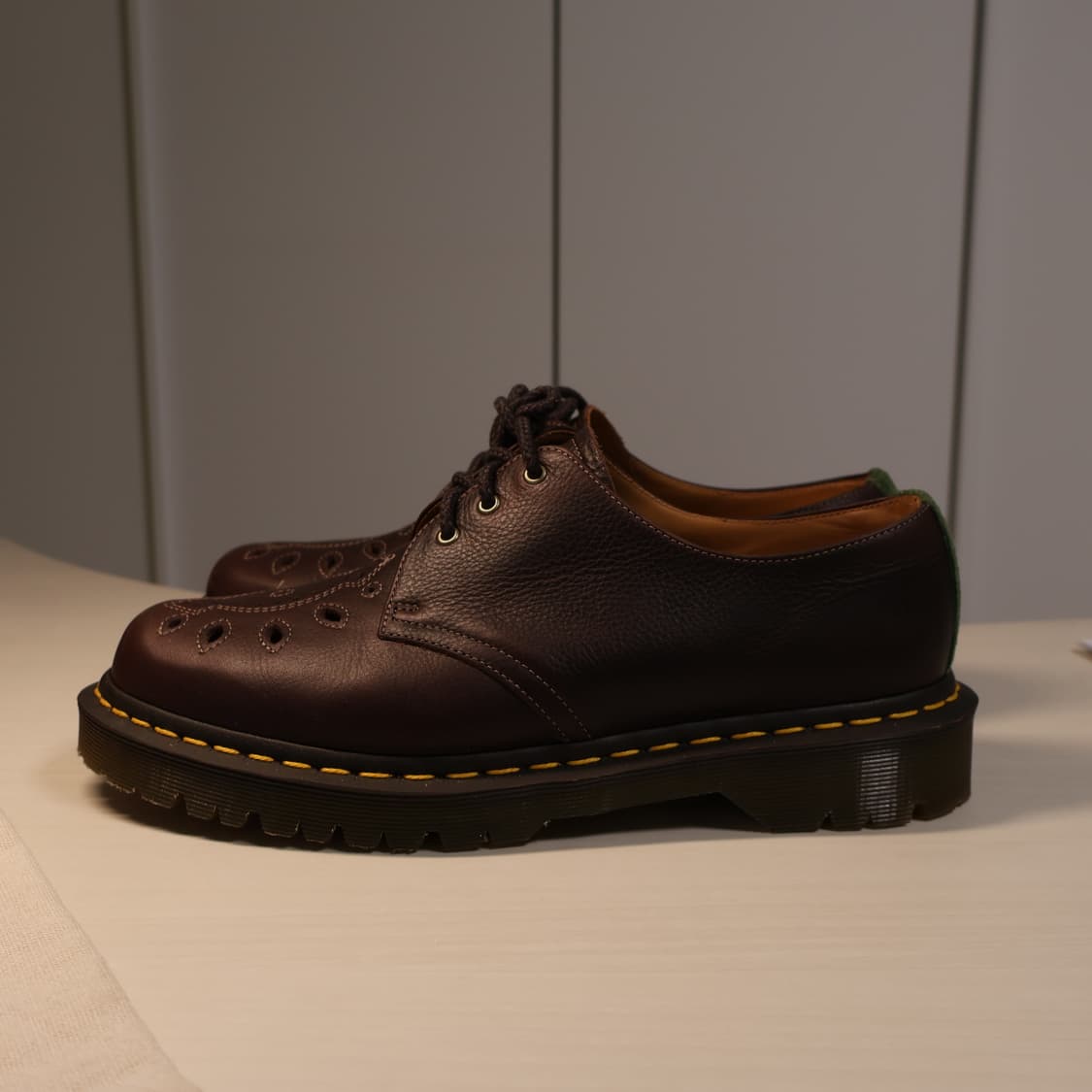 닥터 마틴 1461 내츄럴 텀블 체스트넛 브라운(UK9) 상품이미지5