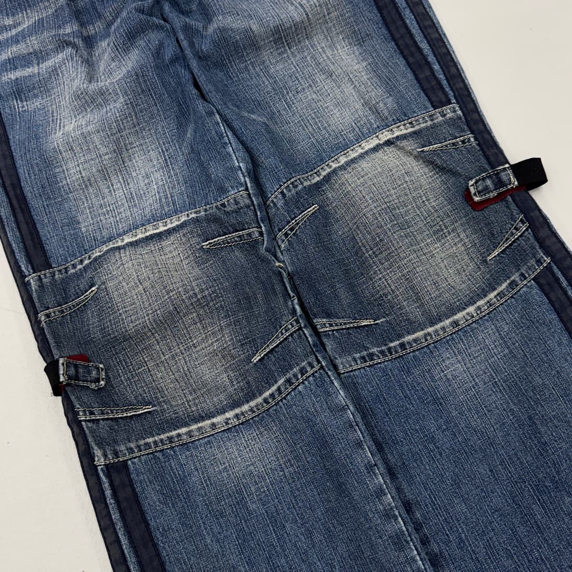 FUBU 후부 올드스쿨 더블니 부츠컷 데님팬츠 상품이미지5