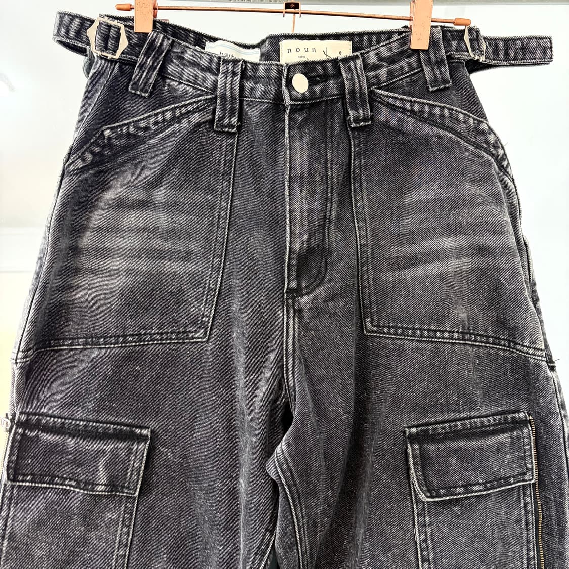 웨이비니스 X 노운 파라슈트 데님 카고 팬츠 상품이미지6