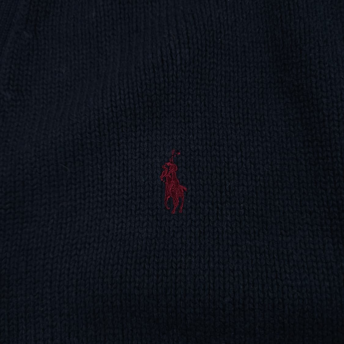 L(100) 폴로 랄프로렌 코튼 가디건 네이비 상품이미지3