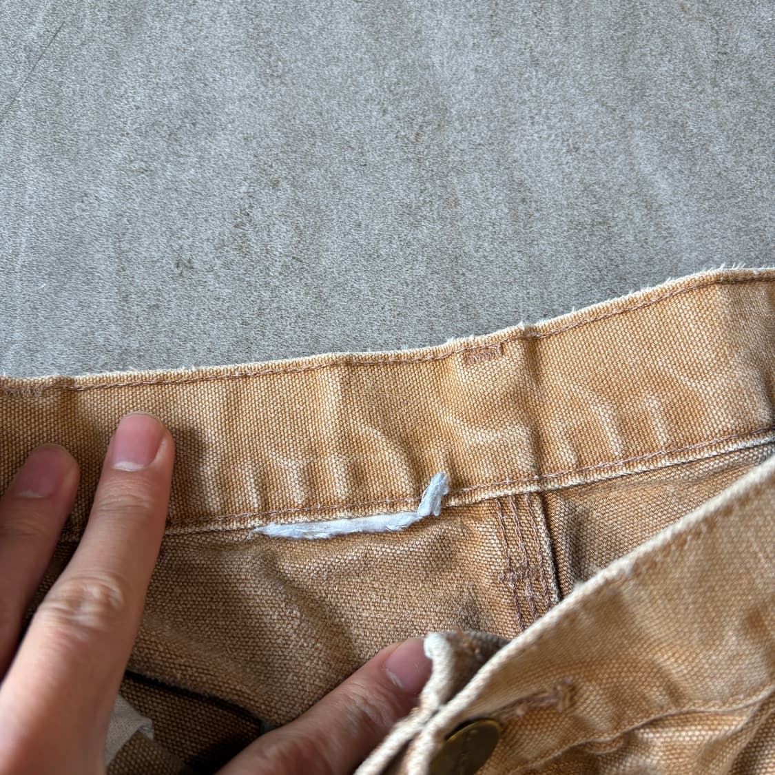 칼하트 정품 브라운 더블니 팬츠 상품이미지6