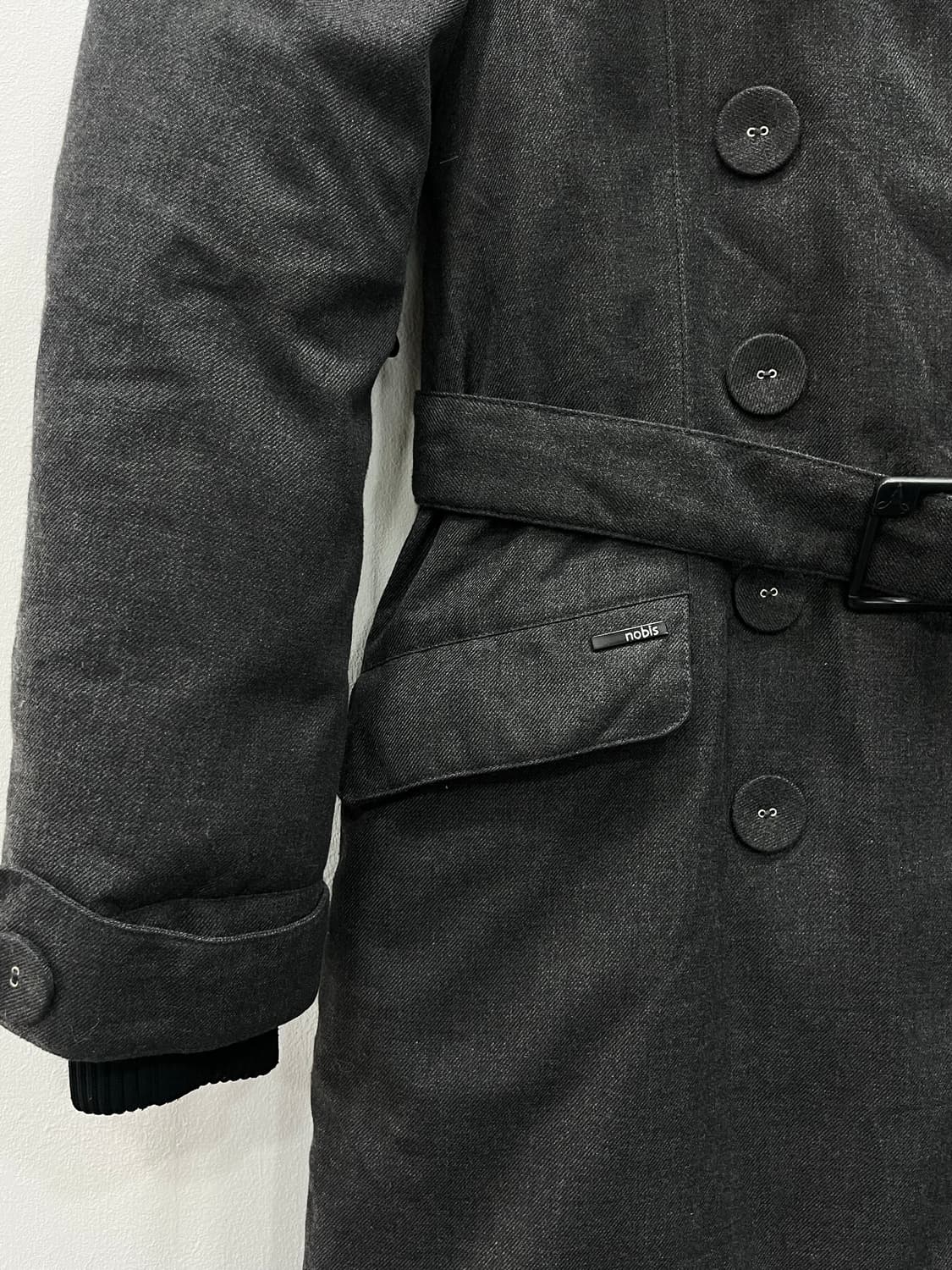 노비스 튤라 스틸그레이 다운 벨티드 패딩 xs 상품이미지4