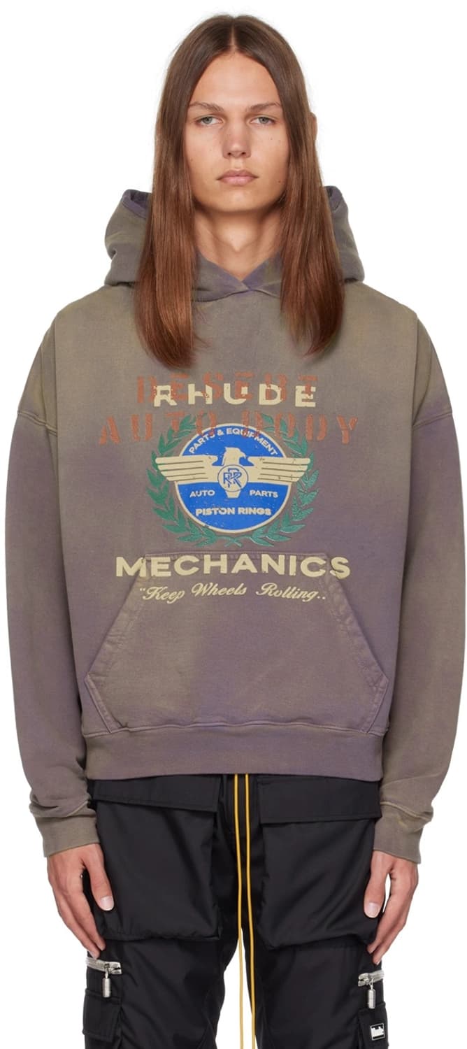 새상품 Rhude mechnics 메카닉 후드 L 상품이미지3