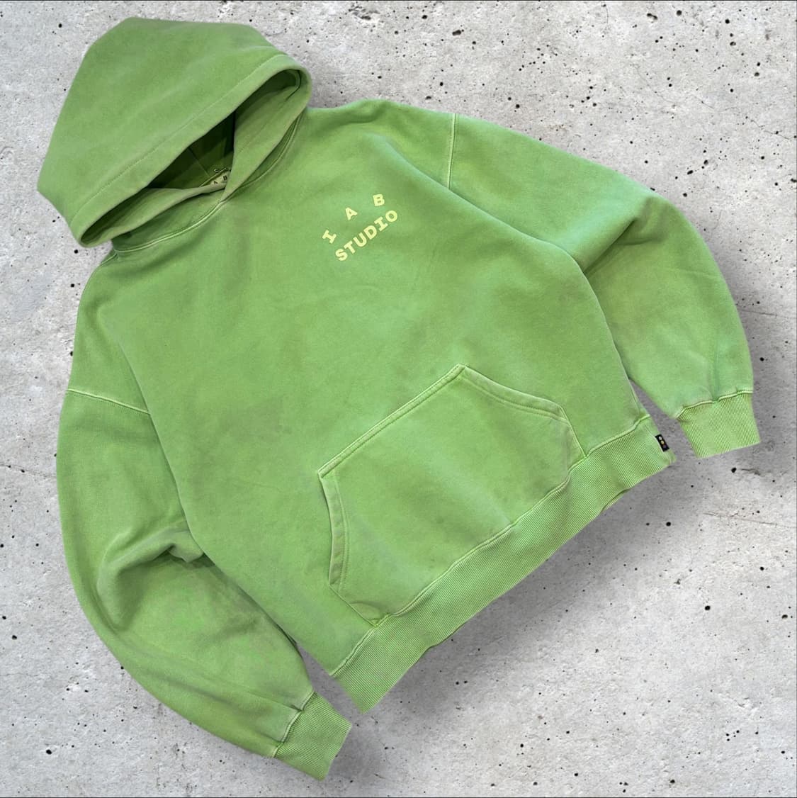 [M] 아이앱스튜디오 IAB Studio 애플 그린 후드티 B807 상품이미지2