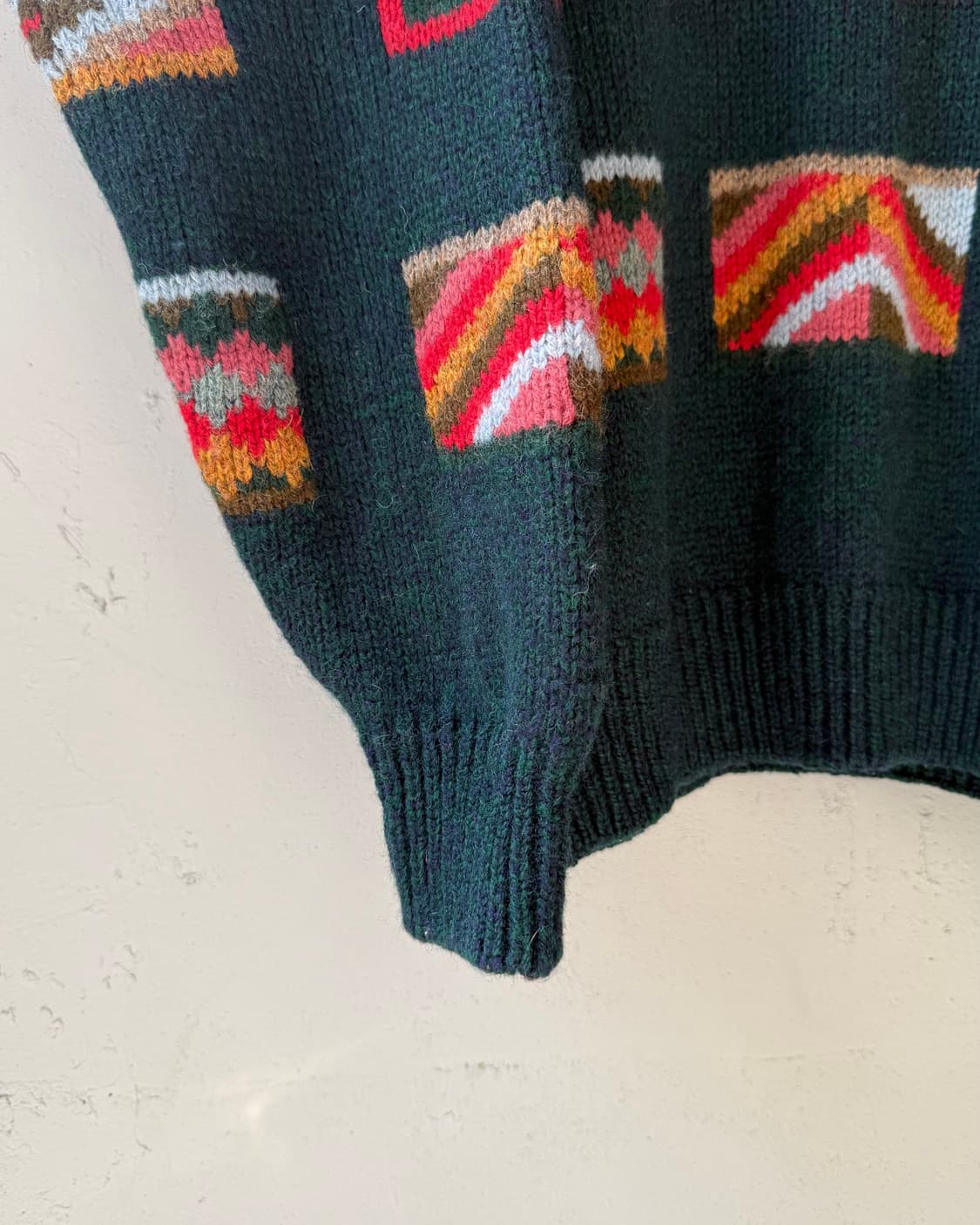 LEE 90s multi square knit sweater 상품이미지4