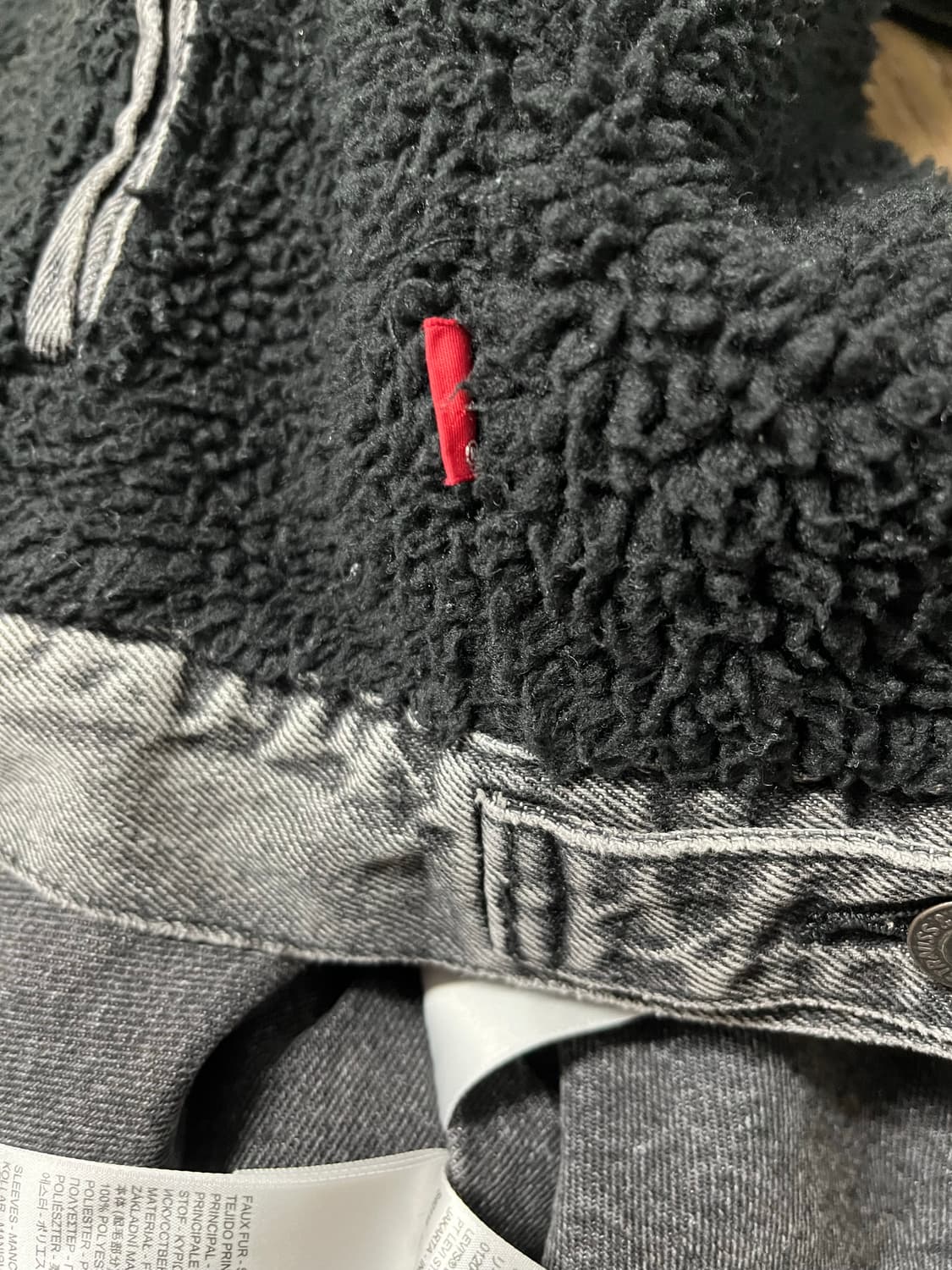 리바이스 변형 쉐르파 트러커 데님 자켓 M 상품이미지8