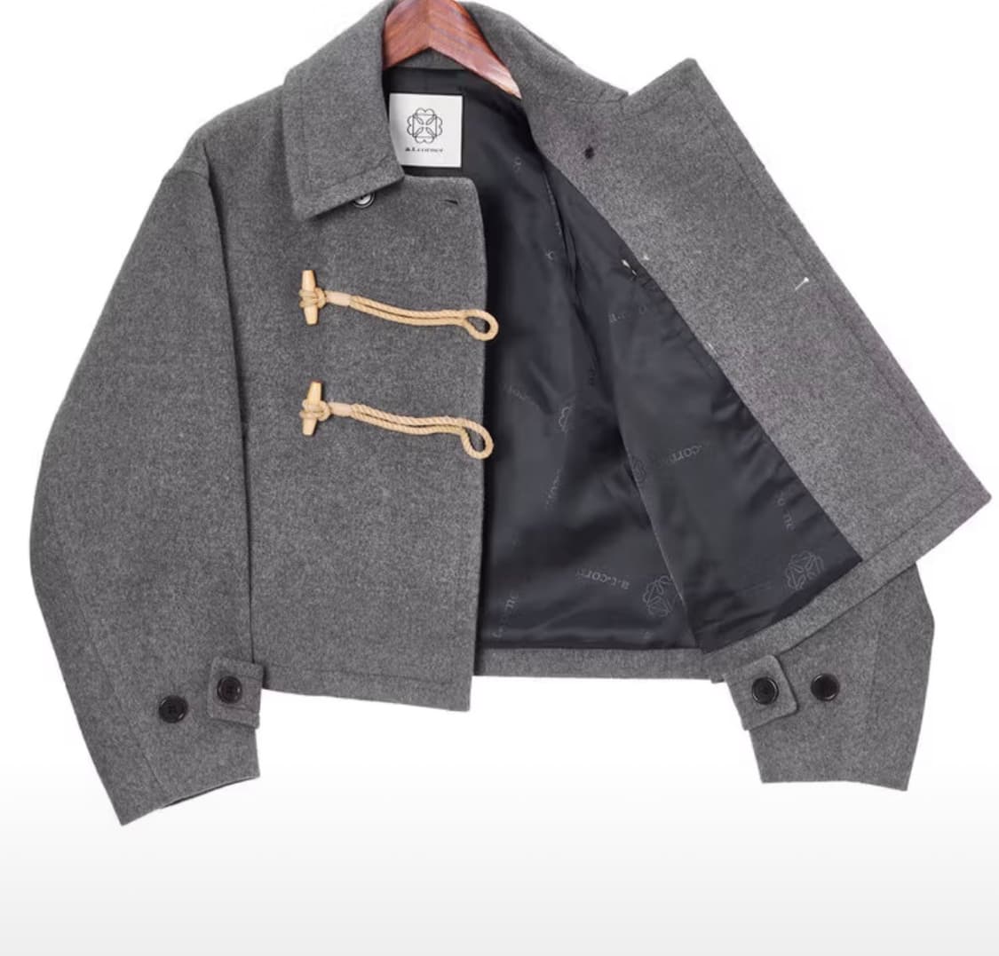 엣코너 캐시미어블랜드 크롭코트 상품이미지3