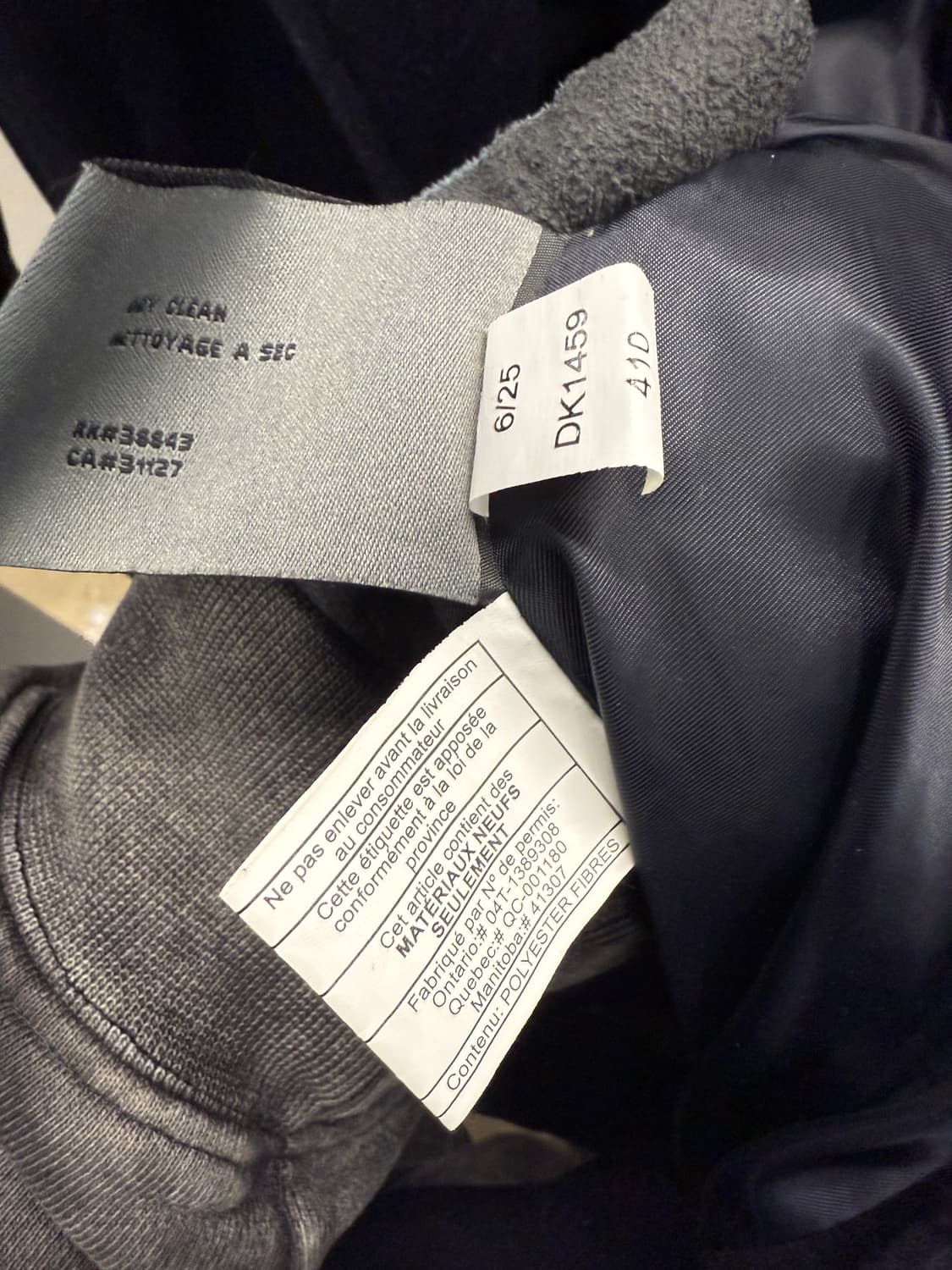 DKNY 네이비 남성 코트 S 상품이미지3