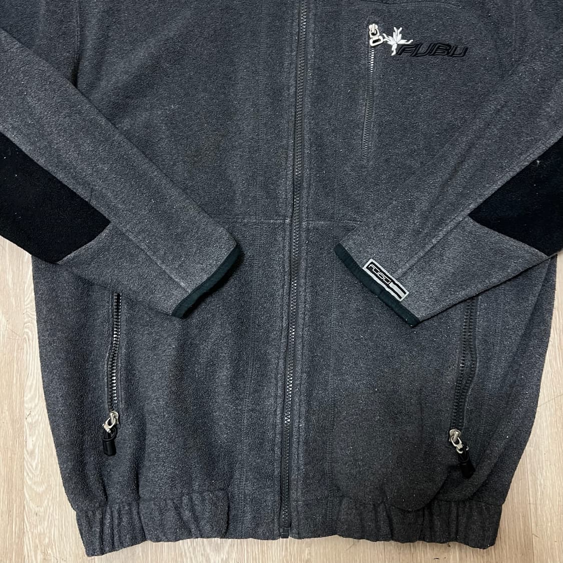 푸부 올드스쿨 로고 후리스 자켓 M/95  상품이미지3