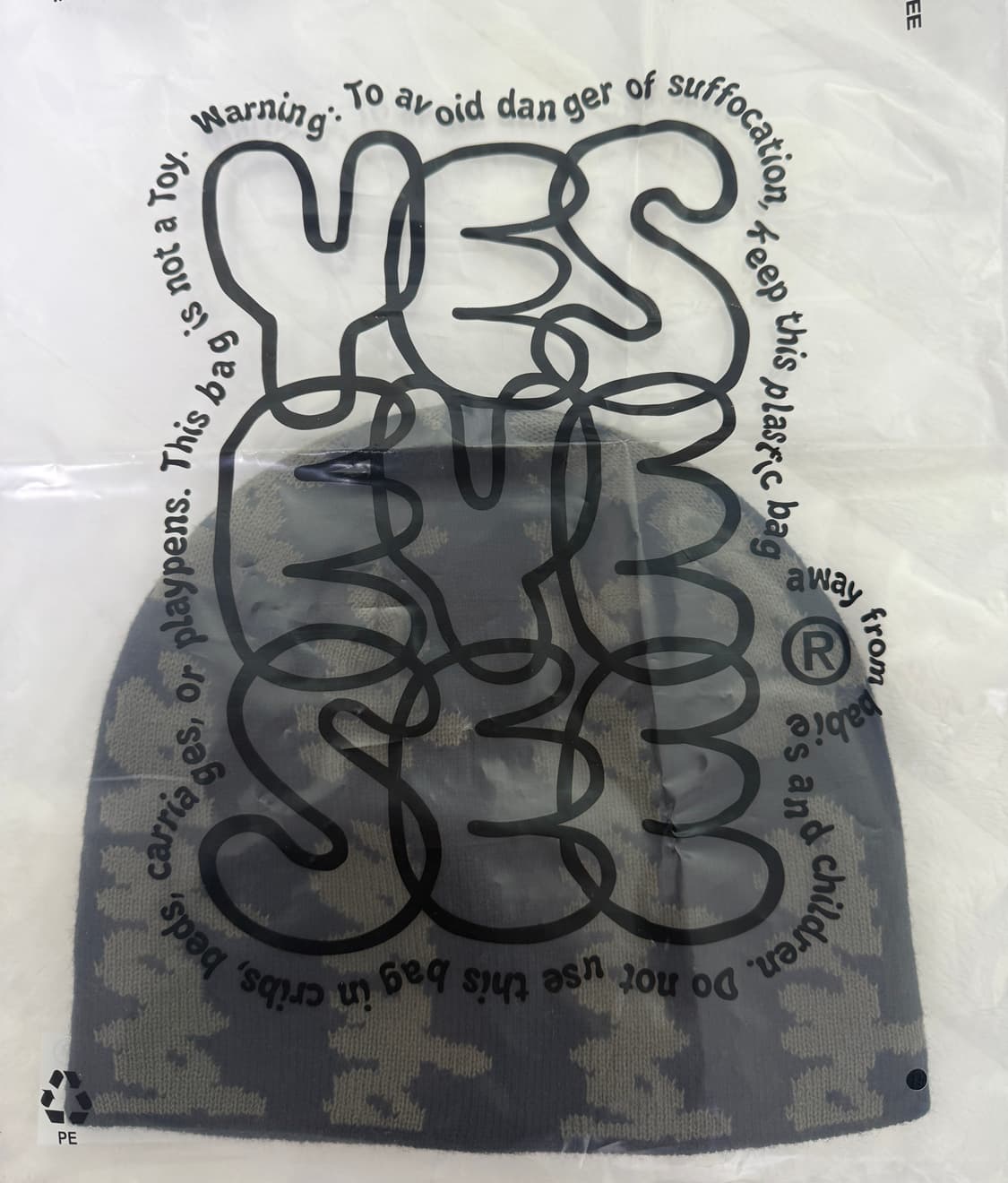 (뉴진스 하니 착용)두들 비니 블랙 판매 상품이미지4