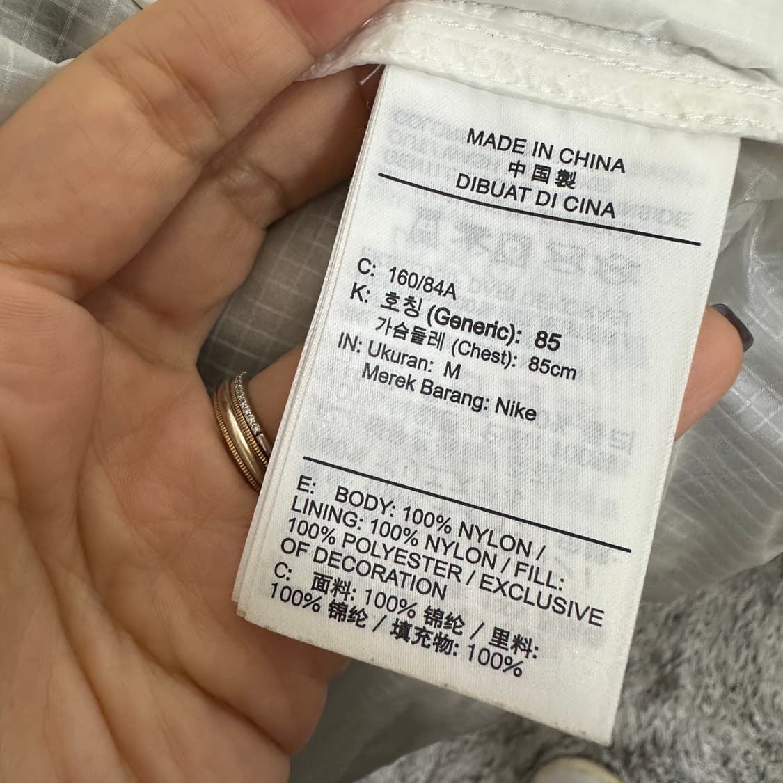   나이키 여자 가벼운 후드패딩 M 85 상품이미지8