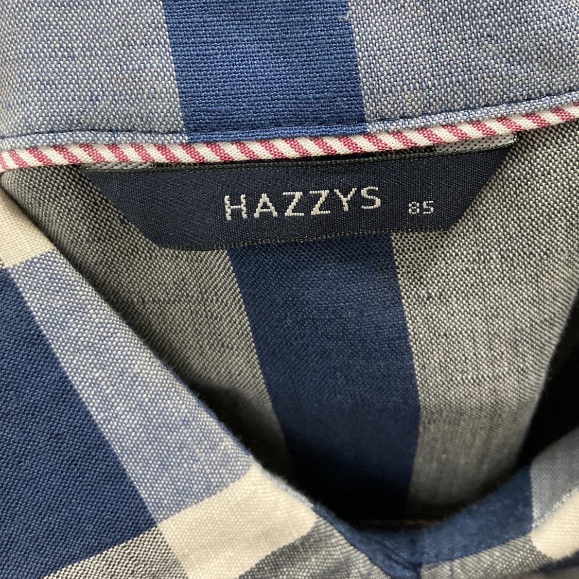 헤지스 린넨 카라 반팔원피스 체크 85  상품이미지4