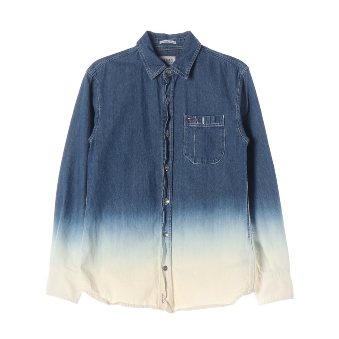 타미힐피거 데님 옴브레 그라데이션 데님 셔츠 XS 상품이미지1
