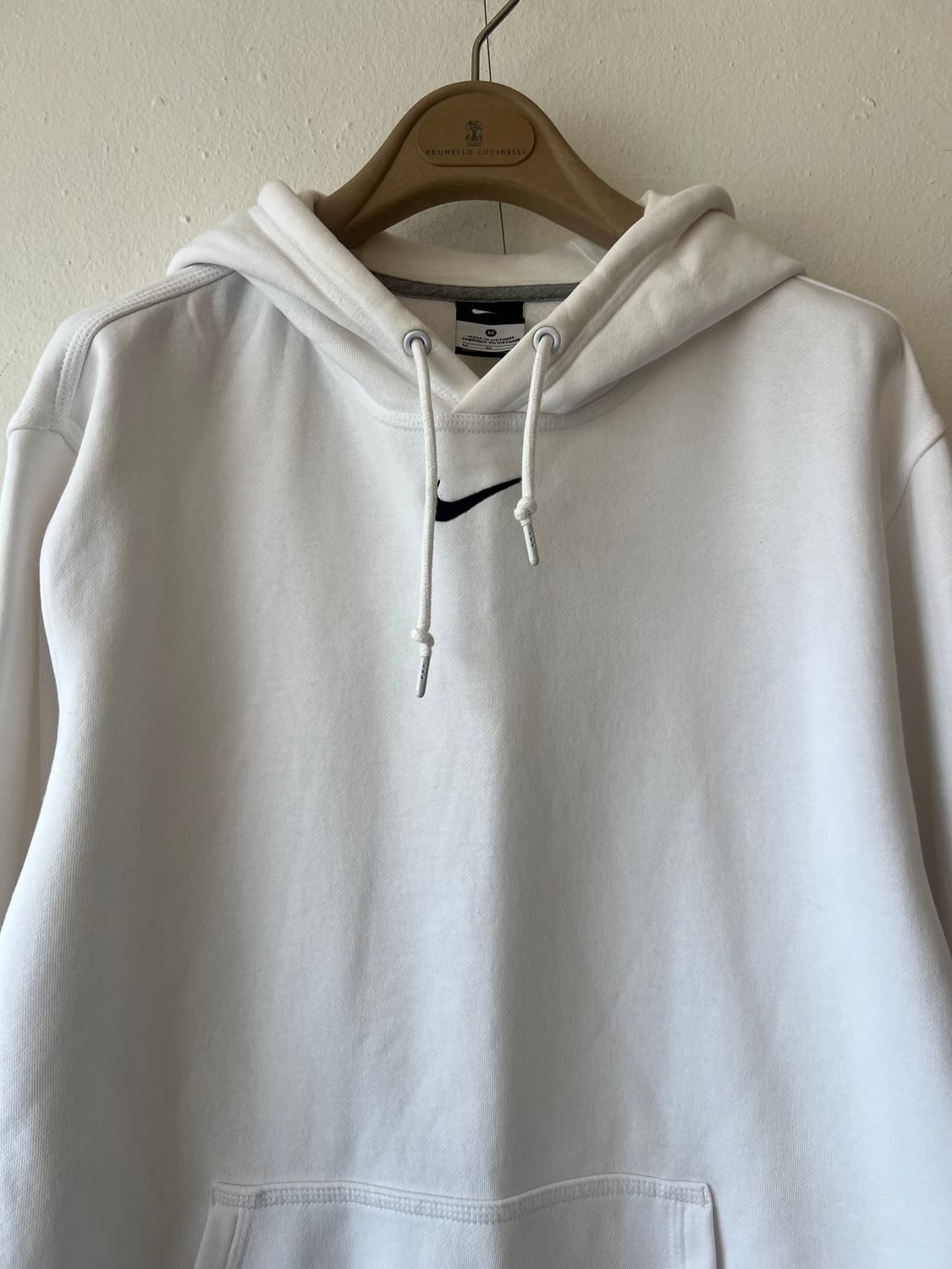 나이키 남성 아이보리 후드티셔츠 기모후드티 상품이미지1