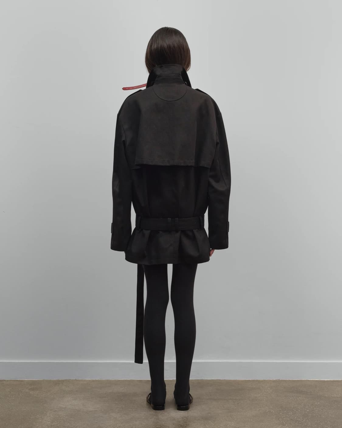 [S,M]커미션 25fw Hunter 트렌치 코트/블랙 상품이미지3