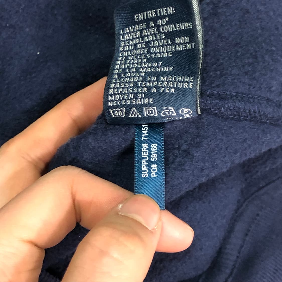 폴로 랄프로렌 빅포니 USA 성조기 네이비 코튼 집업 상품이미지8