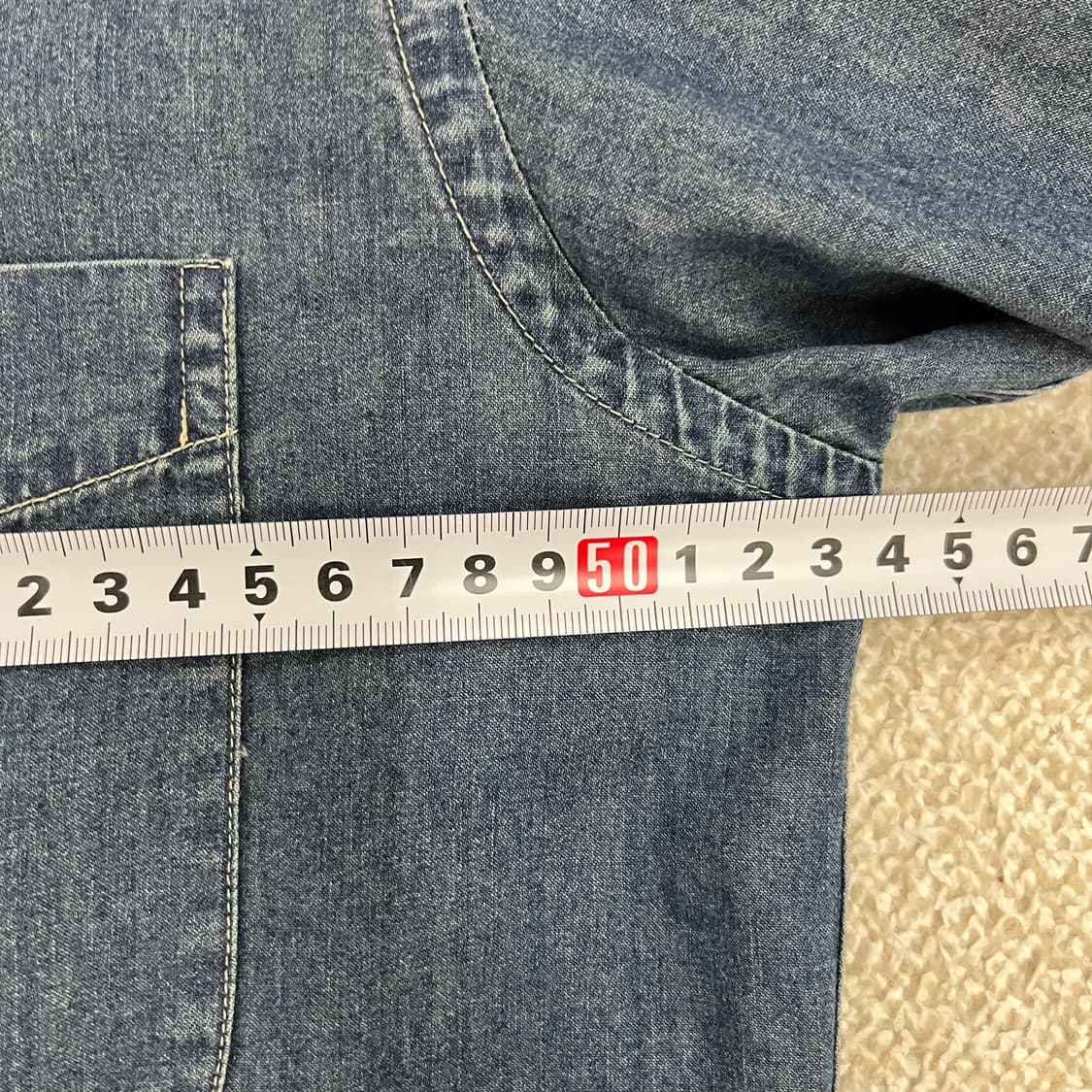 [L] 타미힐피거 슬림핏 데님 남방 셔츠 0108M1 상품이미지7