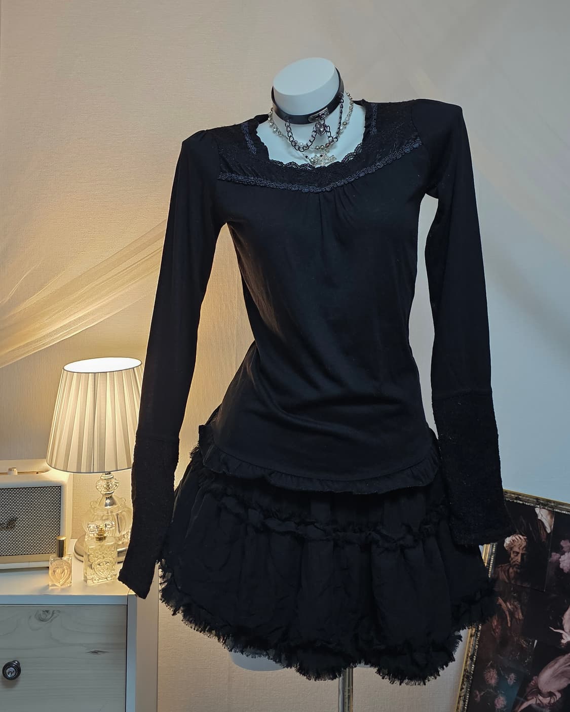 Black orietal fairy look style set 상품이미지6
