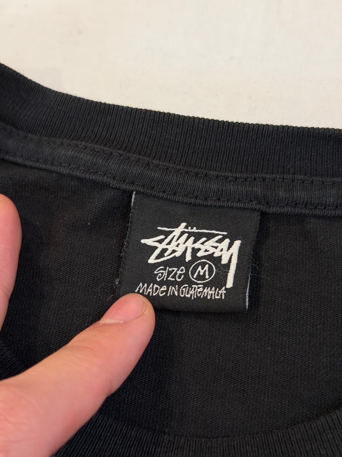 스투시 크라운 암로고 스펠아웃 롱슬리브 긴팔티 블랙 상품이미지3