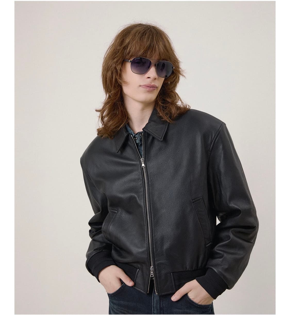 [구매] 엘무드 세레니티 고트 레더 블루종 46구합니다. 상품이미지1