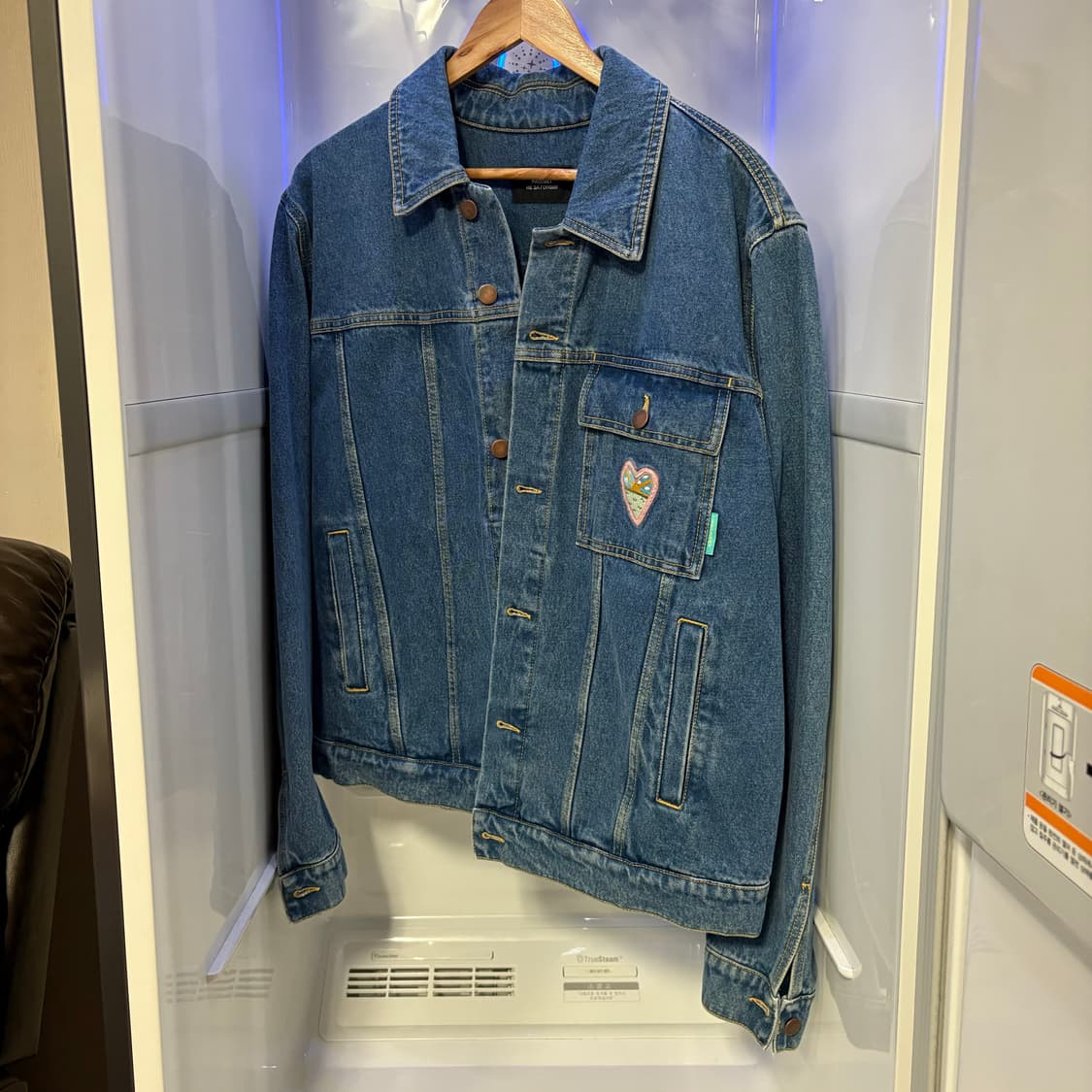 [L] 라스벳 고샤 데님 백로고 어스 자켓 상품이미지2